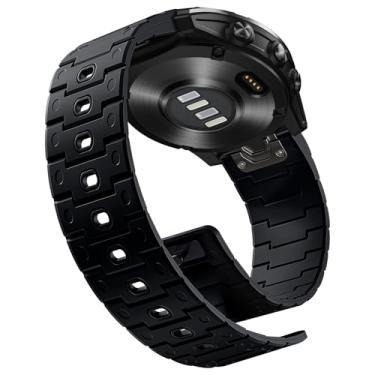 Imagem de Bandletic Pulseira de relógio Garmin Fenix 8 de 51 mm, 7X, 6X, 5X, 5X, pulseira de silicone magnética de 26 mm de substituição para Fenix 7X 6X Pro/5X Plus/3 HR/Instinct 2X Solar 3 de 50 mm/Enduro