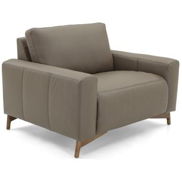 Imagem de Poltrona Decorativa Couro Herval Oslo, Marrom