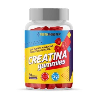Imagem de CREATINA EM GOMA SABOR MORANGO 60 GOMAS - TESTO MONSTER