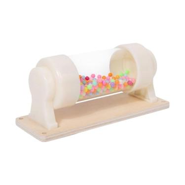 Imagem de Generic Chocalho de chuva, instrumento musical, pau de chuva, brinquedo mini de madeira.