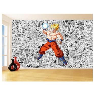 Imagem de Papel De Parede Dragon Ball Goku Página Manga 3,5M Dbz530 - Você Decor