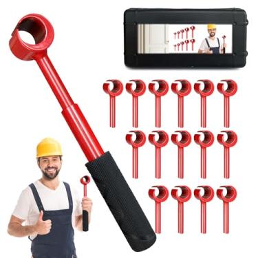 Imagem de Door Hinge Adjustment Tool Kit Door Gap Adjustment Tool for Precise Hinge Gap Adjustment Upgraded Hinge Gap Adjusting Wrench for Installation and Repair of Residential and Commercial-6