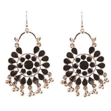 Imagem de Touchstone Brincos de joias de designer indiano Bollywood para mulheres.