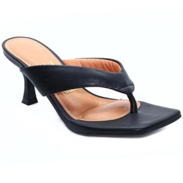 Imagem de Tamanco Vizzano Salto Baixo Feminino - Preto, 37