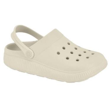 Imagem de Sandalia babuche moleca ref 5832.100.30598 feminino, 37, Branco off