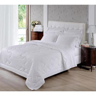 Imagem de Lencol King 300 Fios Renda Bouton 4 Peças Branco