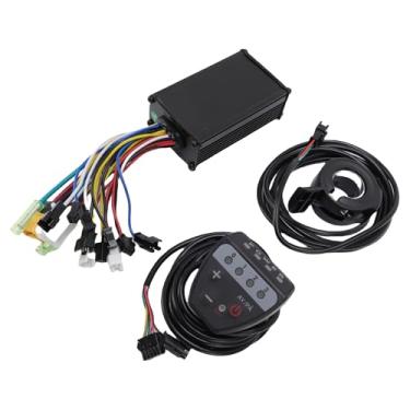 Imagem de RiToEasysports Kit de Motor Elétrico, Medidor de Display Led 3 Modos 15a Controlador de Motor Sem Escova 130x Aperto do Acelerador para Bicicleta Elétrica