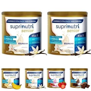 Imagem de Suplemento alimentar idoso suprinutri senior 2 latas sabores - FARMAX,