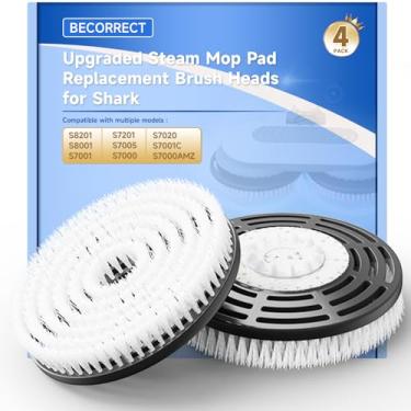 Imagem de BECORRECT Almofadas de substituição para esfregão a vapor para esfregão a vapor e esfregão Shark S8201 S8001 S7201 S7000 Series (4 unidades)