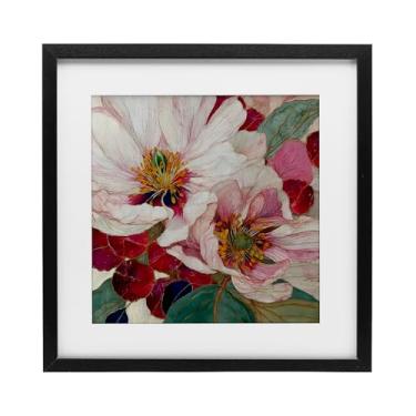 Imagem de Stupell Industries Cimarron Flowers Ornate Details Black Framed Print Under Glass, design by Annabelle Hall, 13 x 13