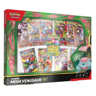 Imagem de Pokémon TCG, Coleção Mega Venusaur Ex, Carta Laminada Promocional