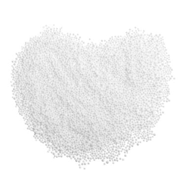 Imagem de LALAFINA 1 pacote de mini bolas brancas de poliestireno DIY contas de espuma arte falsa neve bolas de poliestireno decorativas para projetos de Natal DIY, 4-6 mm, 100 g