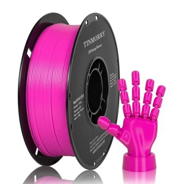 Imagem de TINMORRY Filamento PETG 1,75, filamento rápido de impressora 3D PETG-Eco, compatível com impressora 3D Bambu FDM, carretel de 1 kg, roxo fluorescente vermelho
