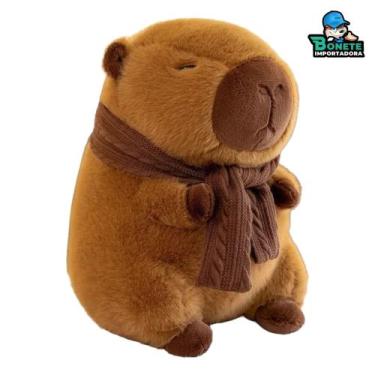 Imagem de Capivara de Pelúcia 45cm Antialérgica Lavável com Zíper  Com ou Sem Ca