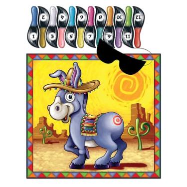 Imagem de Jogo de burro (máscara e 12 caudas incluídas) acessório de festa (1 contagem) (1/Pkg)