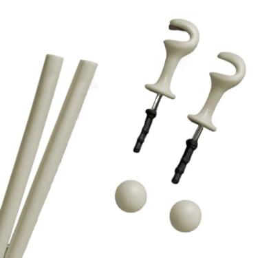 Imagem de Varão de Madeira Decorativo Para Cortina 2,00 Metros 19mm Com Kit De Ponteira + Suporte varão de cortina (Varão Completo Palha,Kit 2 Varão)