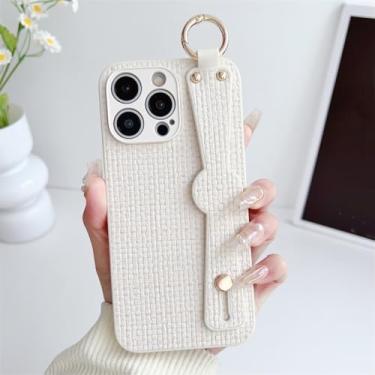 Imagem de IRTGFG Capa protetora para iPhone 14 Pro com alça de pulso em malha trançada e à prova de choque (para iPhone 14 Pro/6)