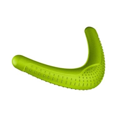 Imagem de Mordedor Boomerangue Stark Pet, Tamanho Grande, Brinquedo para Cães de Médio a Grande Porte, em Borracha Resistente Atóxica, Cor Verde Neon