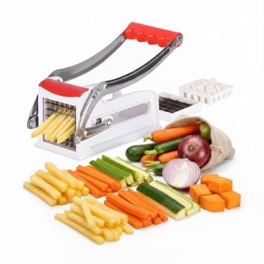 Imagem de Fatiador Cortador Manual Aço Inox De Cortar Fatiar Carne Congelada Frios Legumes Lâmina Afiada(Fatiador Legumes Inox)