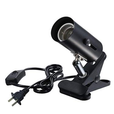 Imagem de Apoio de Lâmpada Clamp Luz UVB para Pets 300W com Soquete Cerâmica Sólida e Capa Ferro Iluminação Habitat Ajustável em 360 Aquecimento Cerâmico Répteis Anfíbios Tartarugas Peixes