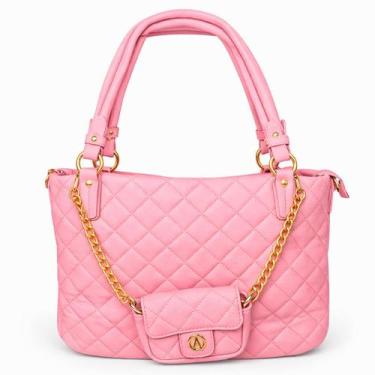 Imagem de Bolsa Feminina Elegante com Alças de Ombro e Alça Longa Ajustável Sint