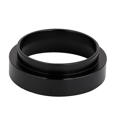 Imagem de GLOGLOW Funil de Anel Doseador para Prensa Em pó, Ouro, Ferramenta de Precisão para Máquinas de café, Leve, Fácil de Limpar, 58mm, Alumínio, café Nan (Preto)
