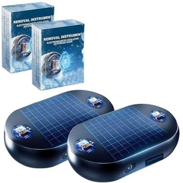 Imagem de Dispositivo eletromagnético de remoção de neve de carro, descongelador anticongelante para para-brisa, aquecedor molecular cinético portátil, pacote com 2