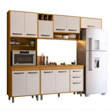 Imagem de Armario de Cozinha Malta com 11 Portas e 2 Gavetas - Loja DoceLar, Fre