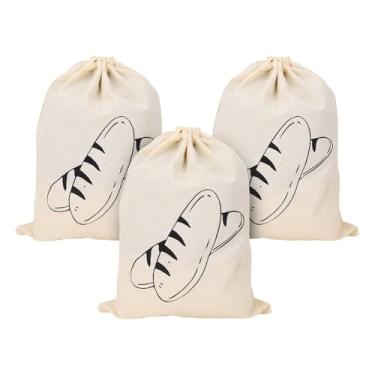 Imagem de Yinhing 3 Unidades de Sacos de Pão de Linho Premium Com Design de Cordão Recipientes Versáteis de Armazenamento de Pão Caseiro para Frutas, Vegetais e Produtos de Panificação Tamanho Generoso