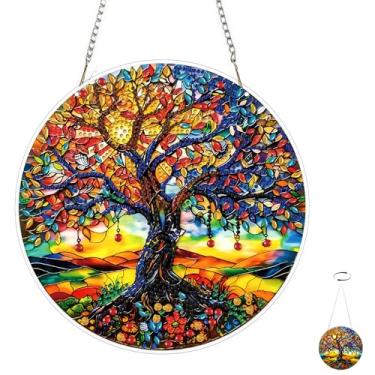 Imagem de TOSTOG Kits de pingente de arte de diamante árvore da vida para adultos, kit de pendurar pintura de diamante para iniciantes, artesanato 5D faça você mesmo, acessórios completos à prova d'água para