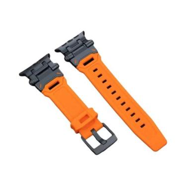 Imagem de Pulseira Esportiva De Silicone Cor Titânio Para Apple Watch 46mm 45mm 