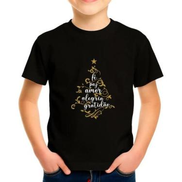 Imagem de Camisa Camiseta Infantil Juvenil Para Menino Menina Natal Natalina Árv
