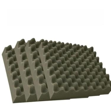 Imagem de Almofada Ortopédica Anti Escaras 44x44x4cm – Assento Confortável para Cadeira Banco de Carro e Escritório (4 unidades Alveol)