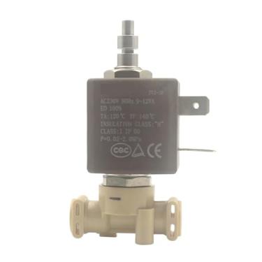 Imagem de 1 peça JYZ-3F 20bar N/C 3 vias AC230V cânula ferro vapor água válvula solenoide para marcadores de café/lâmpada de fumaça máquina preta/gás
