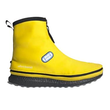 Imagem de adidas Tênis unissex adulto Fortnite Ultraboost 1.0, Amarelo pó/baunilha quente/preto, 9.5 Women/8.5 Men