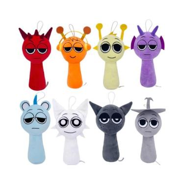 Imagem de Boneco De Pelúcia Infantil Sprunki Brinquedo De Jogo Almofada Presente