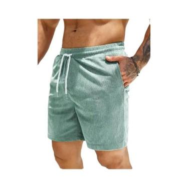 Imagem de Bermudas Esportivas Masculinas De Outono Respirável Com Cintura Elásti