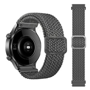 Imagem de GANYUU Pulseiras de pulso Correa trançadas para COROS APEX Pro/APEX 46 42mm Pulseira Smartwatch PACE 2 PACE2 Pulseira Correa (Cor: Cinza, Tamanho: 20mm Universal)