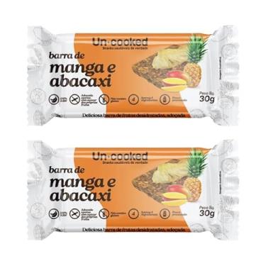 Imagem de Kit 2X: Barra Manga E Abacaxi S/Glúten Vegano Uncooked 30g