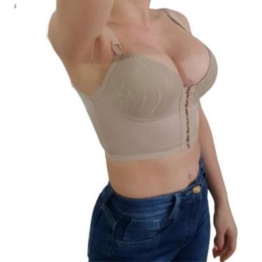 Imagem de Cropped Alça Ajustável Modelador C/ Bojo Rendado M23 - Fanáticos Por C