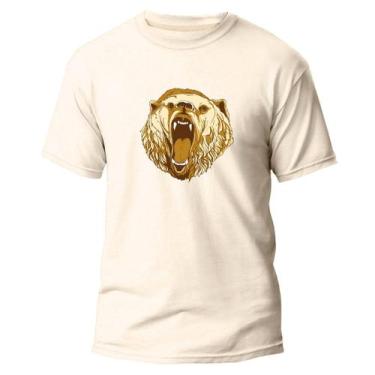 Imagem de Camiseta Básica Algodão Premium Estampa Digital Urso Gold  - Pavesi, O