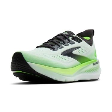 Imagem de Brooks Tênis de corrida masculino Glycerin GTS 23, Branco/Fantasma/Lagartixa verde, 41