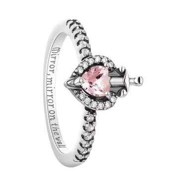 Imagem de Anel De Pérola Em Concha Rosa Com Laço De Prata 925 Para Festas De Cas