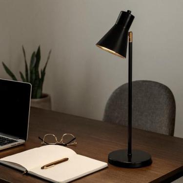 Imagem de Luminária de Mesa Emma com Cúpula Articulada e Soquete E27 - lumim, Br