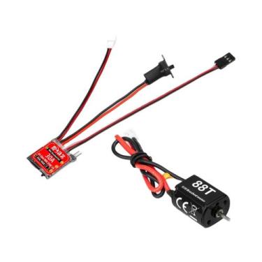 Imagem de Combo Mini ESC 30A Com Motor 030 050 Para Upgrade De Escalador De Mont