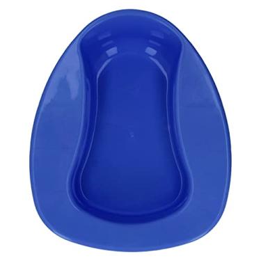 Imagem de CUOFYUNL Bandeja de cama grande para enfermagem, engrossar 10 graus de inclinação, comadre para mulheres grávidas idosas (Azul escuro)