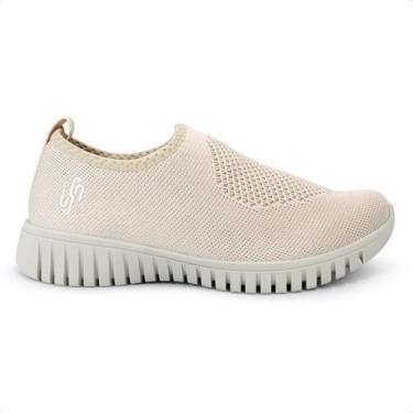 Imagem de Tenis Usaflex Slip On Tricote Ref Ae2208013 Tricor Bege/branco 036
