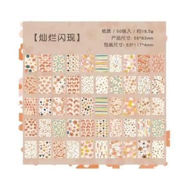 Imagem de Papel De Nota Vintage Não Adesivo 50pcs Material Para Artesanato Para 