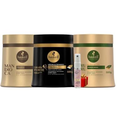 Imagem de Kit Cronograma Cabelos Ressecados Cavalo Forte + Mandioca + Murumuru 5