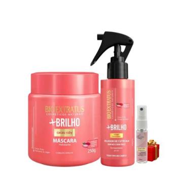 Imagem de Kit Mais brilho 1 Máscara 250ml 1 Spray 100ml + Presente Lourre 15ml -